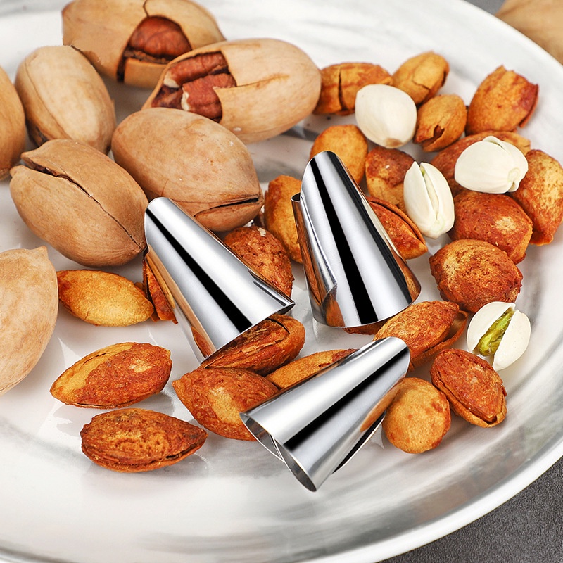 Dụng Cụ Bảo Vệ Ngón Tay Khi Cắt Thái Rau Củ Quả Bằng Thép Không Gỉ