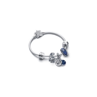 Bộ Vòng Tay Hành Tinh Ngôi Sao Phi Hành Gia Lấp Lánh Bằng Bạc 925 Pandora Du Lịch