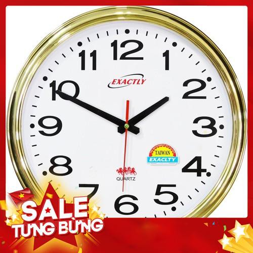 (Chỉ 99k) Đồng Hồ treo tường Kim Nhảy Cao Cấp Tròn máy treo tường (Xi Vàng) U420 - Hàng nhập khẩu