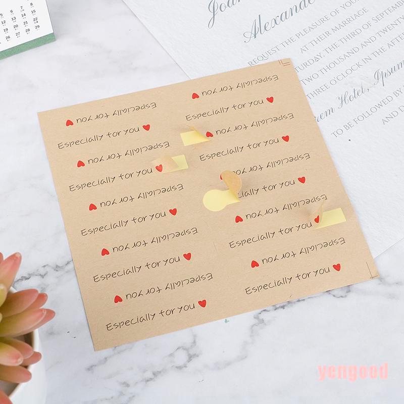 Set 100 Sticker Giấy Kraft In Chữ Best For You To Trang Trí