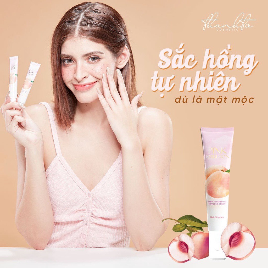 Kem Dưỡng Má Hồng Pink Emulsion - Hồng Môi Hồng Ti Thanh Tô - Kem Má Hồng Chính Hãng