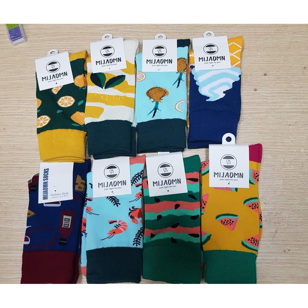 TẤT HỌA TIẾT 3D HÀN QUỐC