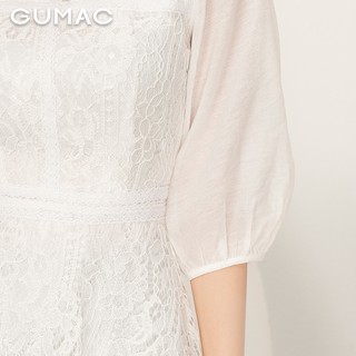 Đầm xòe ren phối tay DA9108 GUMAC