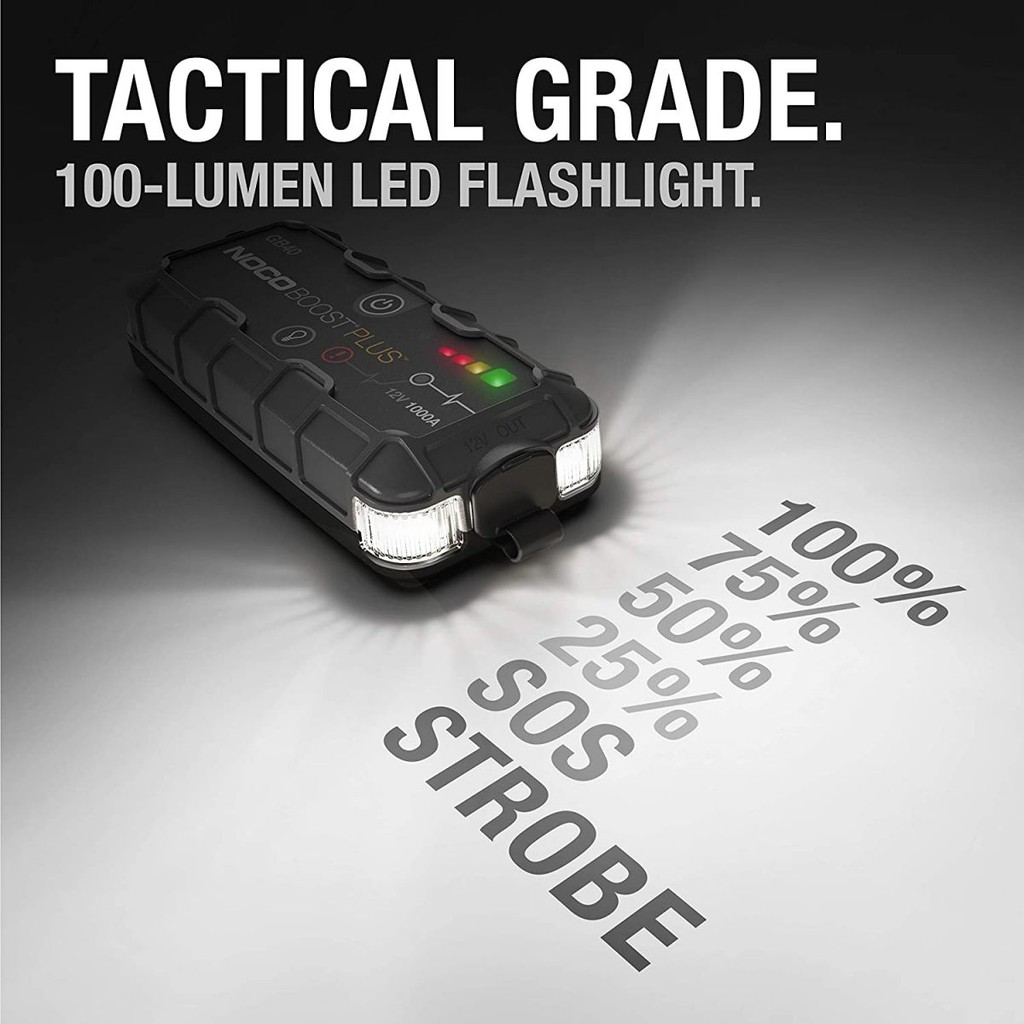BỘ KÍCH ĐIỆN NỔ XE HƠI NOCO GB40 KIÊM SẠC DỰ PHÒNG 1000A (TẶNG KHĂN 3M)