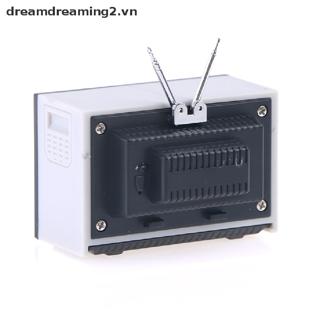 Mô hình TV mini phong cách retro trang trí nhà búp bê