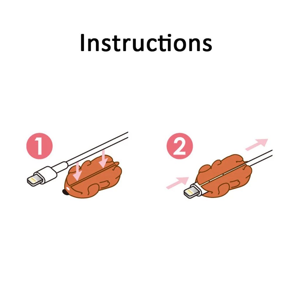 Phụ Kiện Bảo Vệ Dây Cáp Sạc Điện Thoại Di Động Hình Pikachu Dễ Thương