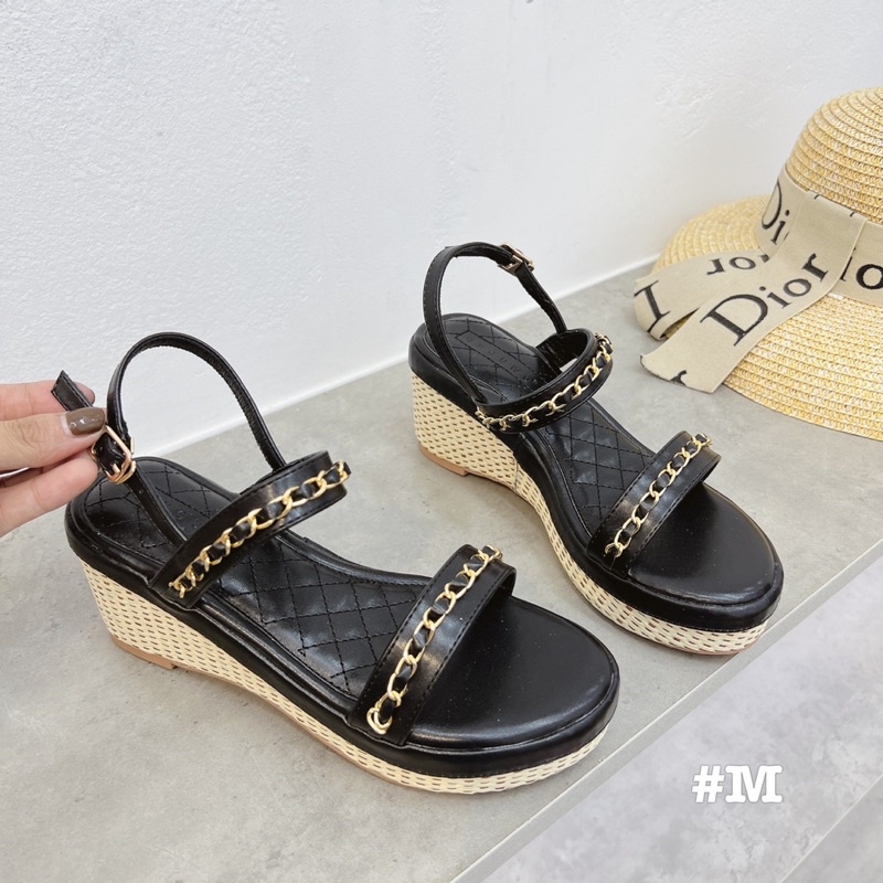 Sandal xuồng viền xích nhẹ êm