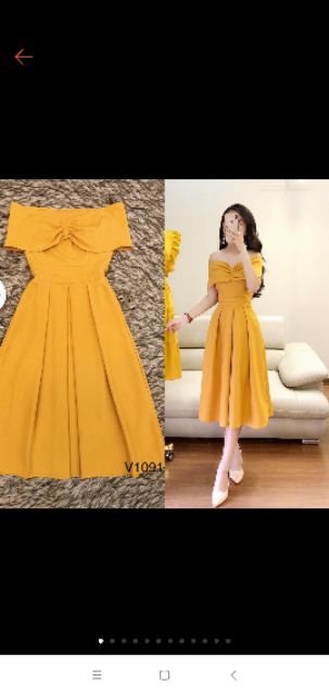 Đầm trễ vai dự tiệc cao cấp | BigBuy360 - bigbuy360.vn