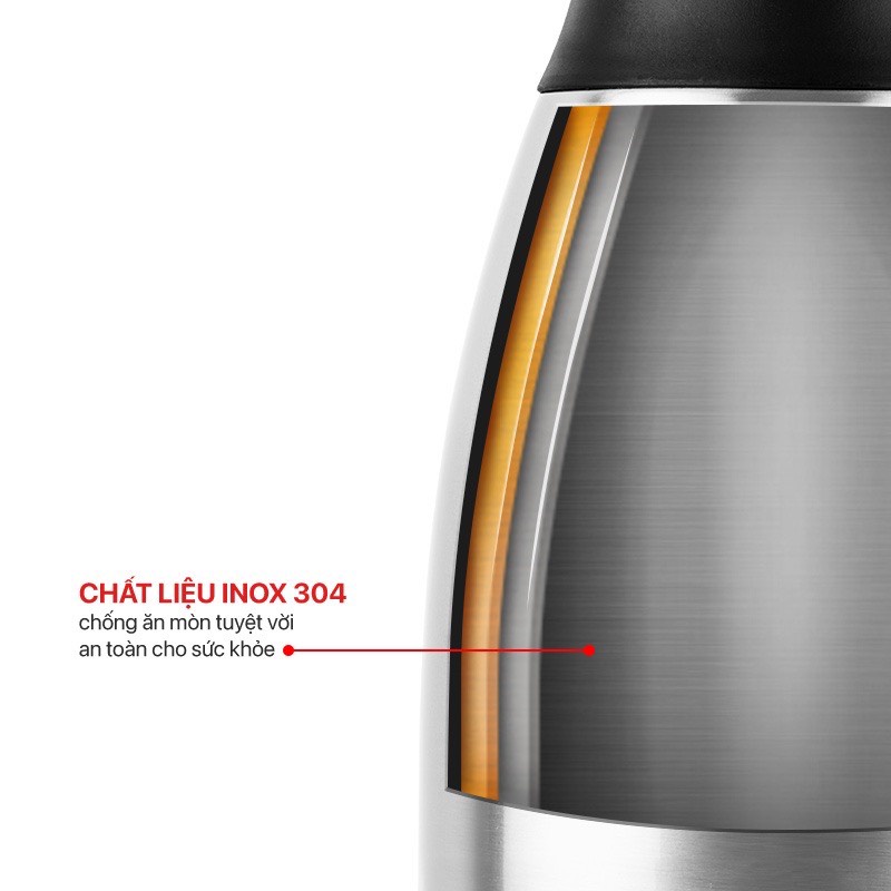 Bình Giữ Nhiệt Gia Đình Inox 304 Elmich EL-3689, EL-3690 Thể Tích 1500ml, 2000 ml