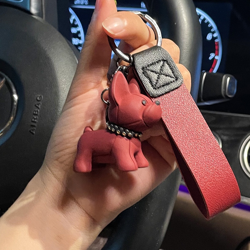 Móc Khoá Cun Dây Da Cưc Cute