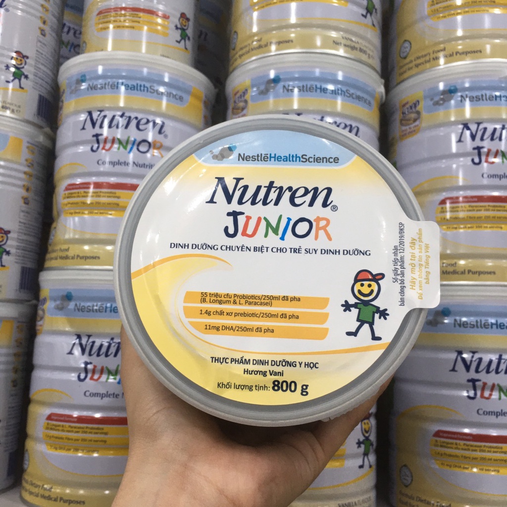 [ Còn hàng ] Sữa bột Nestle Nutren Junior 400gr / 800gr Cho Bé 1-12 Tuổi