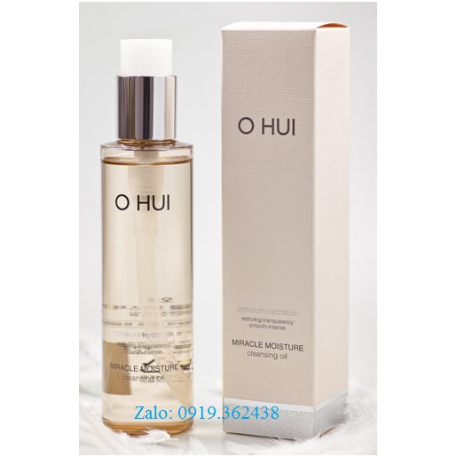 Kem tẩy trang bổ sung ẩm Ohui Miracle Moisture Cleansing Oil