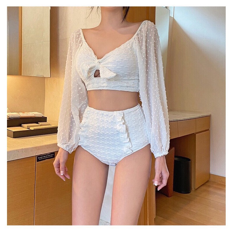 Bikini Tay Dài Quảng Châu LMD44 Lưng Đan Chéo Sang Chảnh Sexy Tôn Dáng Ulzzang Hottrend 2021 | BigBuy360 - bigbuy360.vn