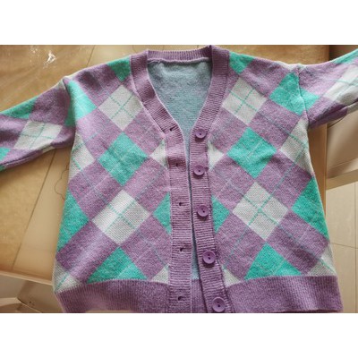 [004 ORDER] ÁO KHOÁC CARDIGAN HỌA TIẾT KẺ CHÉO THANH LỊCH PHONG CÁCH ĐIỆU ĐÀ | BigBuy360 - bigbuy360.vn