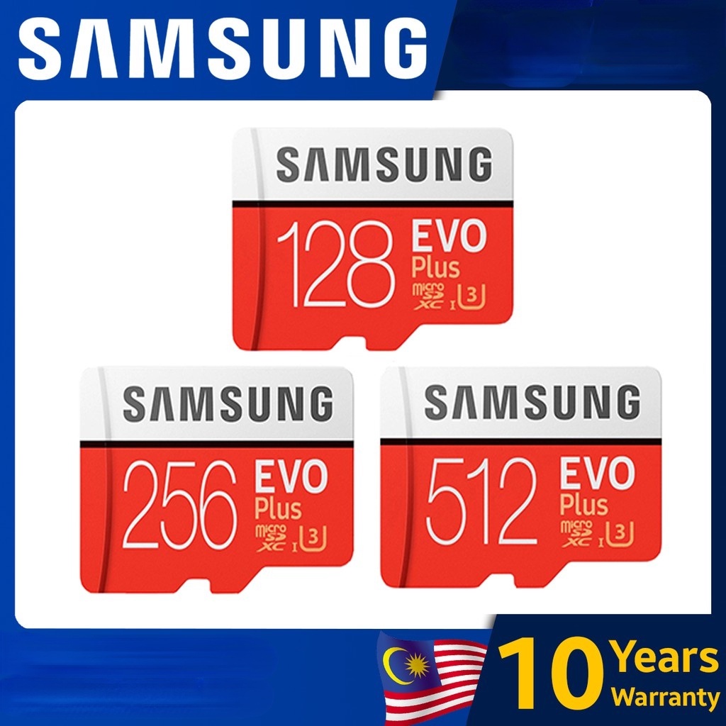 SAMSUNG Thẻ Nhớ MicroSD 4K U3 V30 UHS1 128GB 256GB 512GB MBMC