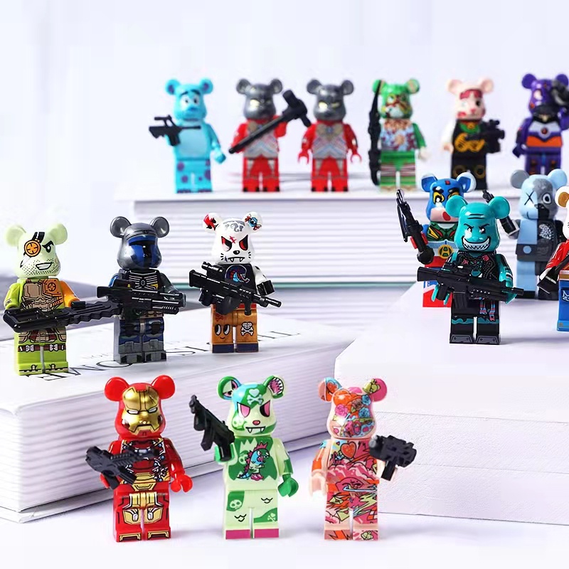 Spot [Búp Bê Gạch Đồ Chơi] Đồ Chơi Gấu Bạo Lực Cho Trẻ Em