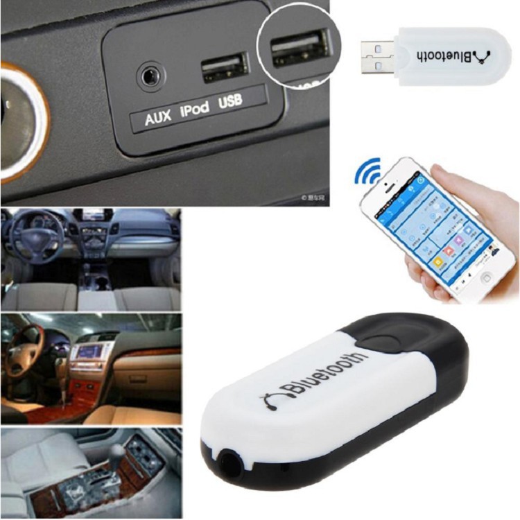 Thiết Bị Kết Nối Bluetooth, Chuyển Loa Thường Thành Loa Bluetooth Với Giắc Cắm 3.5Mm Dùng Cả Trong Ôtô Rất Tiện Dụng