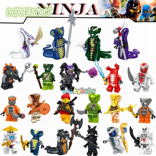 Mô Hình Lắp Ráp Lego Ninjago Hình Rắn Skales Acidicus Pythor Chokun Ninjago