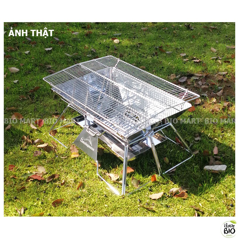 Bếp nướng than hoa BBQ không khói cao cấp MT3 – Bếp nướng gấp gọn du lịch, dã ngoại ngoài trời - BIO194