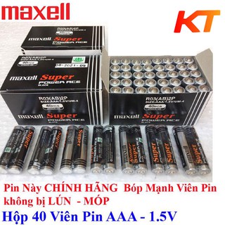 Pin AAA 1.5v Maxell R03(AB)2P Super POWER ACE - Pin Maxell siêu bền chính hãng