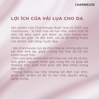 Khẩu Trang Lụa Charmeuse Cao Cấp 3 Lớp (Có 6 Màu) - Charmeuse Studio