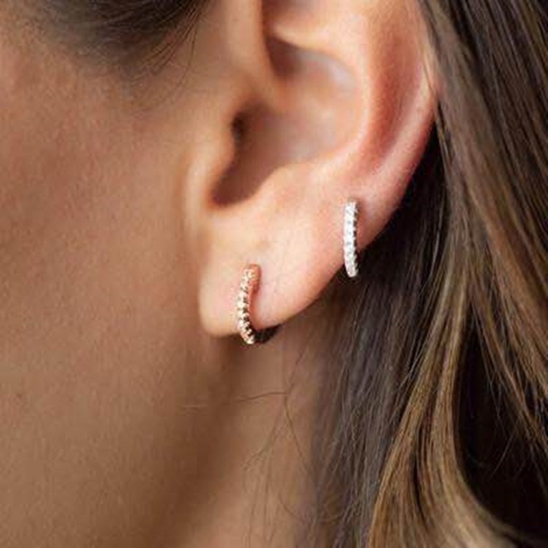 Bông Tai Đính Đá Zircon Thời Trang Cho Nữ
