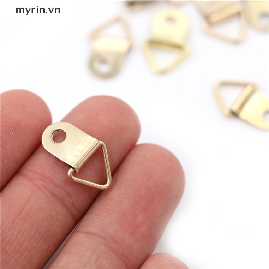 Bộ 100 Móc Treo Khung Ảnh Hình Chữ D Mini 10x20mm