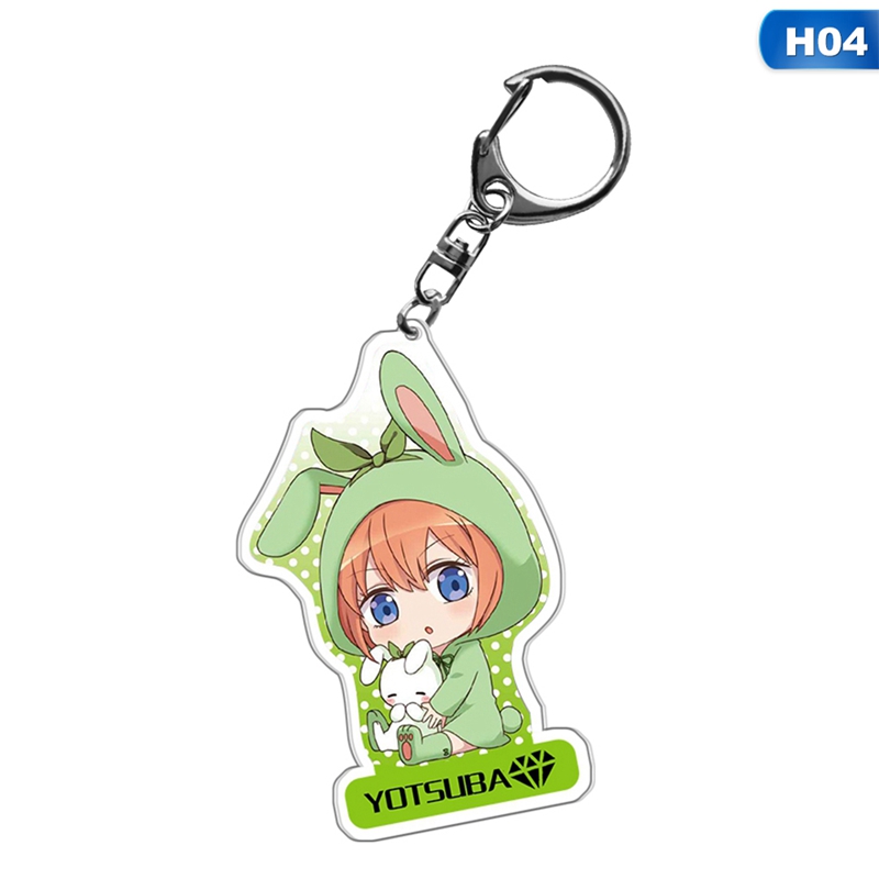 Móc Khóa Hình Nhân Vật Nakano Ichika Nino Miku Yotsuba Itsuki Dễ Thương