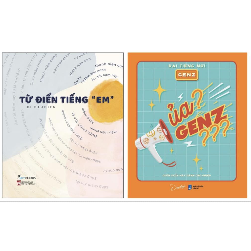 Sách - Combo từ điển tiếng em và Ủa? GenZ??? - Đài Tiếng Nói GenZ - AZVietNam