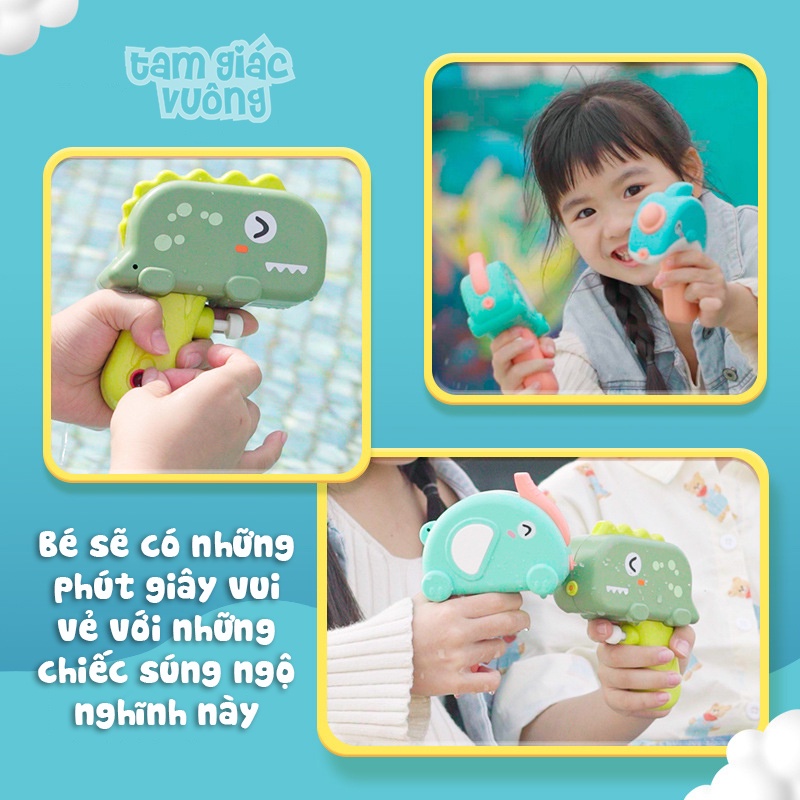 Súng bắn nước dễ thương ngộ nghĩnh nhiều màu sắc bắt mắt Súng phun nước đồ chơi cho bé