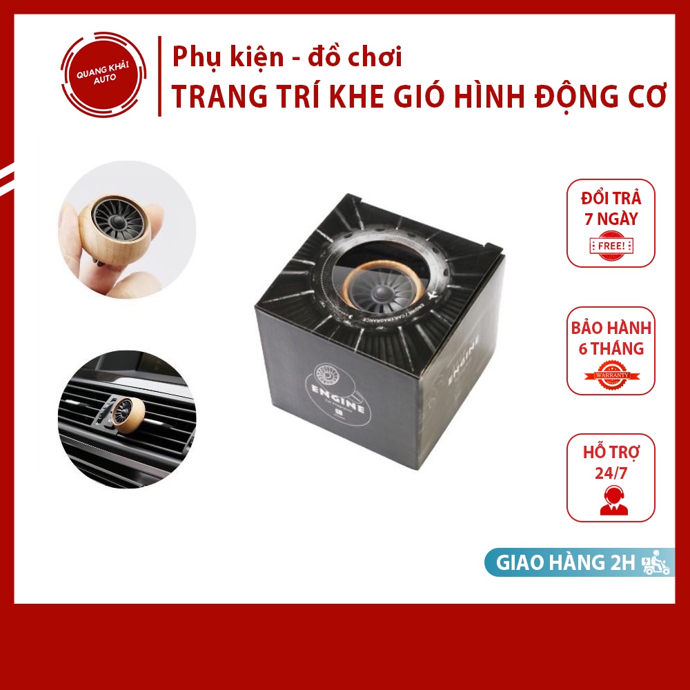 Trang trí kẹp khe gió hình Động cơ Máy Bay Airforce