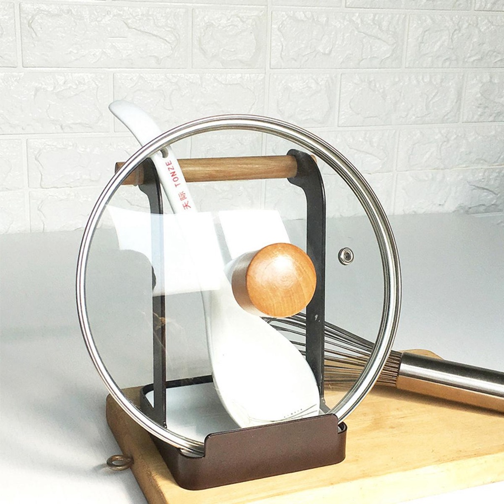 Giá Đỡ Nắp Nồi Chống Trượt Bằng Kim Loại