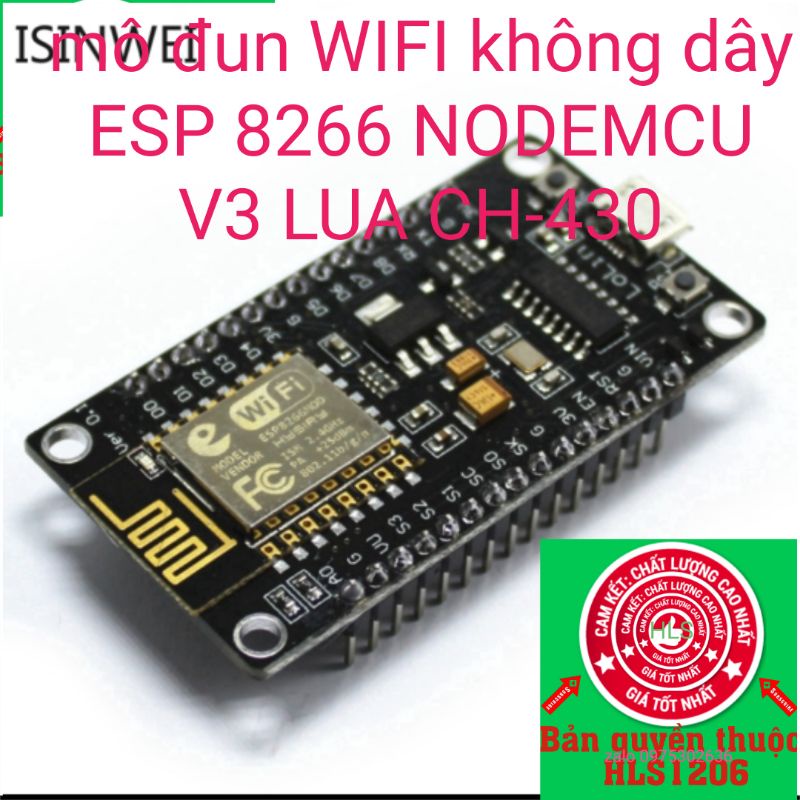 mô đun wifi không dây ESP 8266 NODEMCU V3 LUA CH-340