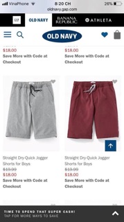 Quần lửng old navy