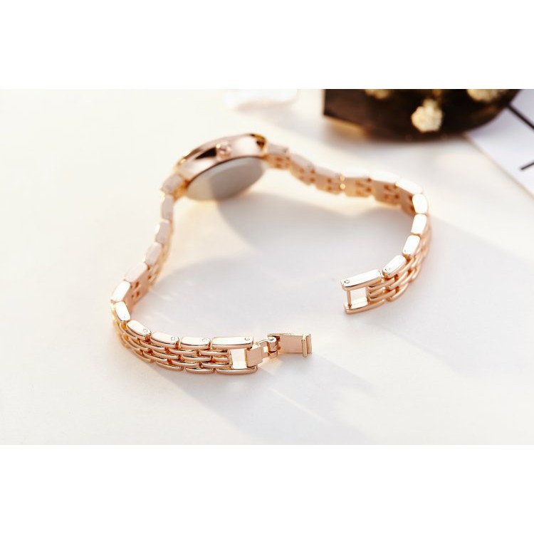 Đồng hồ nữ JW mặt tròn viền đá dây hợp kim thời trang SP0S57 (Nhiều màu) | BigBuy360 - bigbuy360.vn