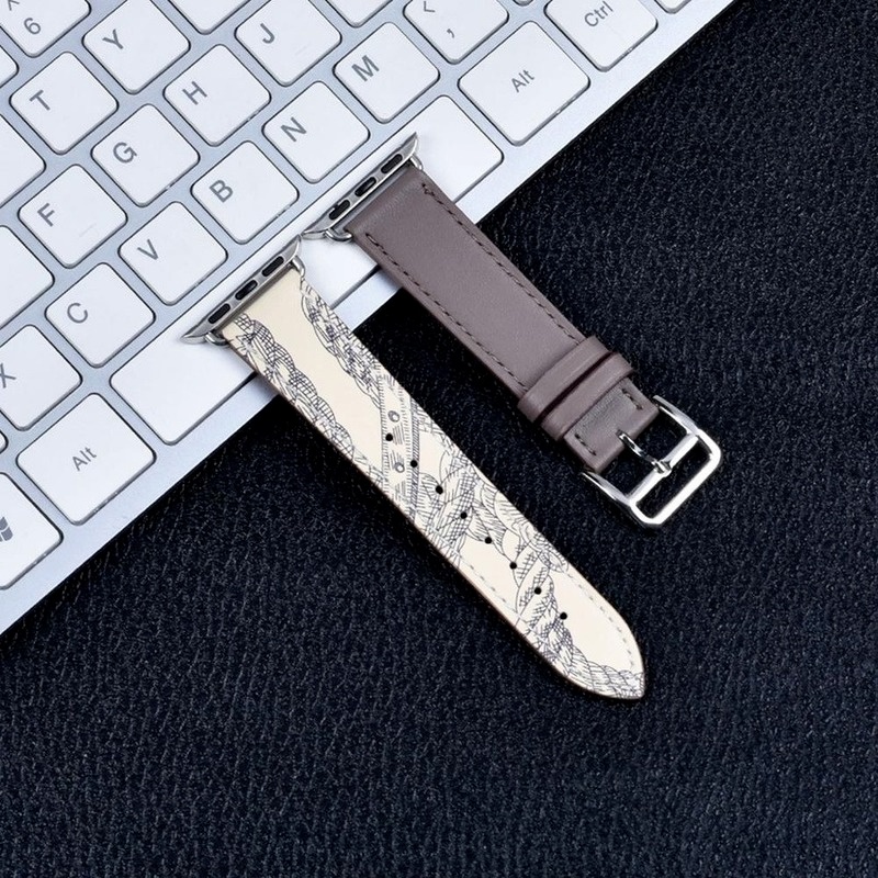 Dây Đeo Đồng Hồ Bằng Da Bò 100% Chính Hãng Cho Apple Watch ultra 8 6 SE 5 4 49mm 42MM 38MM 44MM 40MM i-Watch 6 5 4 Wri