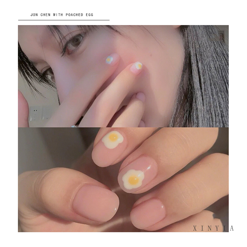 Miếng dán trang trí móng tự dính họa tiết dễ thương chống thấm nước DIY