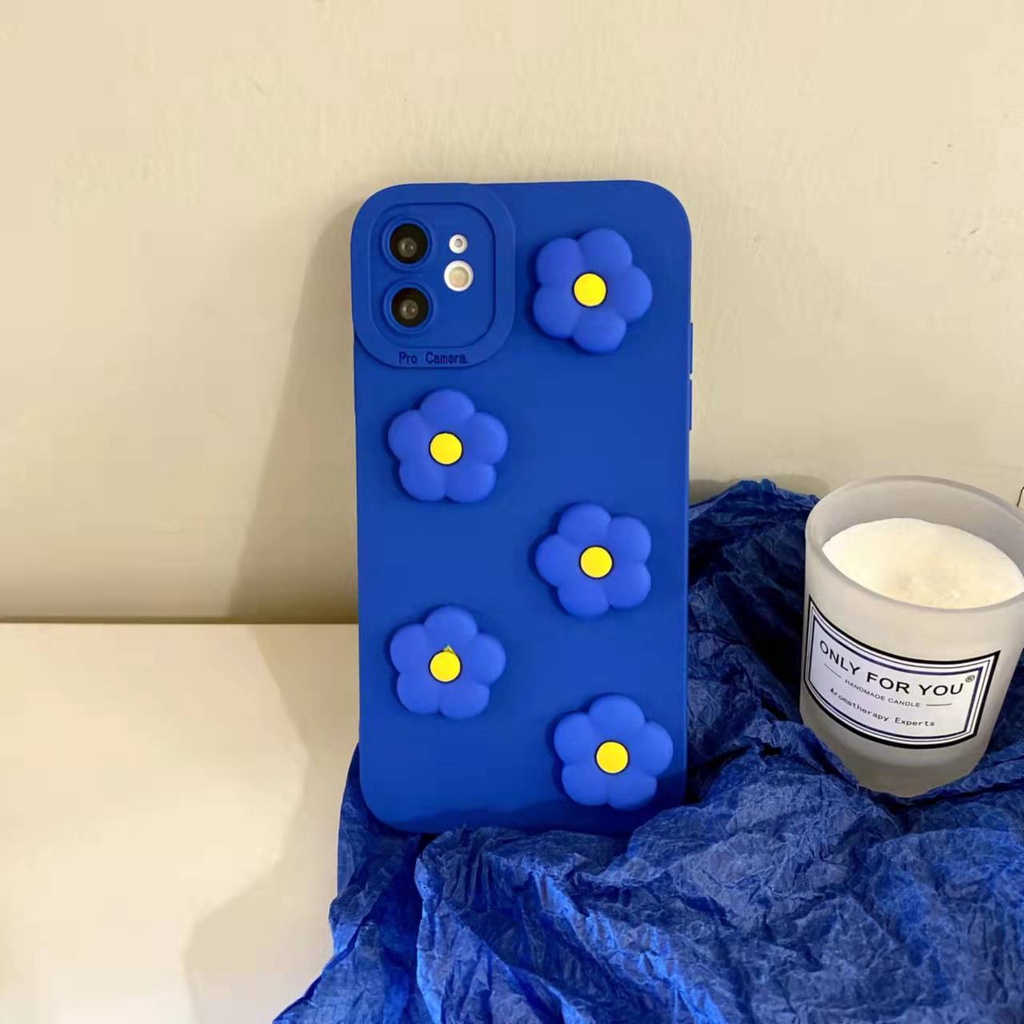 Ốp lưng VIVO Y21 V20 Y11 Y20 Y12S Y12A Y50 Y30 Y12 Y91C V11i Y15 S1 Y51 V9 V15 Pro Thời trang DIY 3D Floral Silicone Phone Case