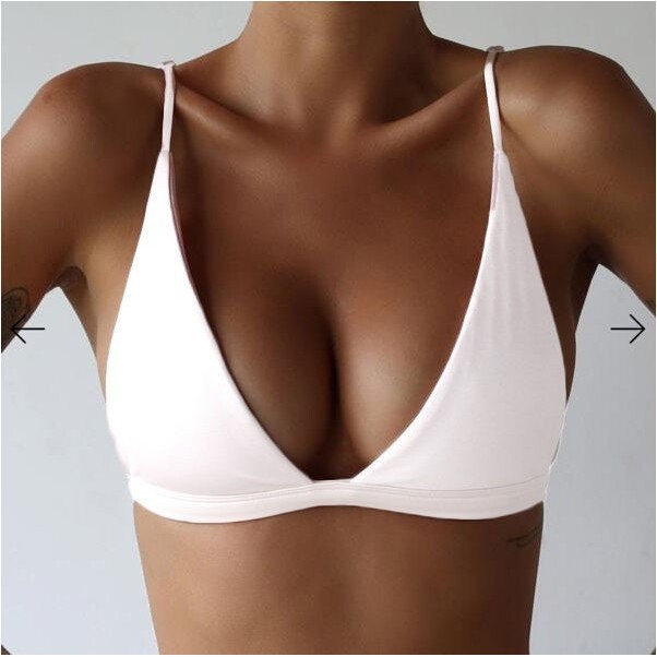 Ღ𝓂ℰNew Women Athletic Sport Bikini Tops Push-Up Padded Swimwear Swimsuit Beachwear