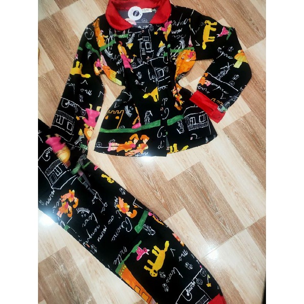 Bộ tay dài quần dài lụa Sam(hàn)