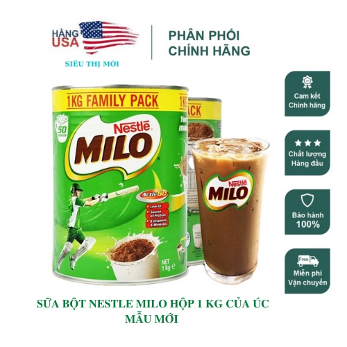 Sữa Bột Nestle MILO 1kg Value Pack – Úc 2023