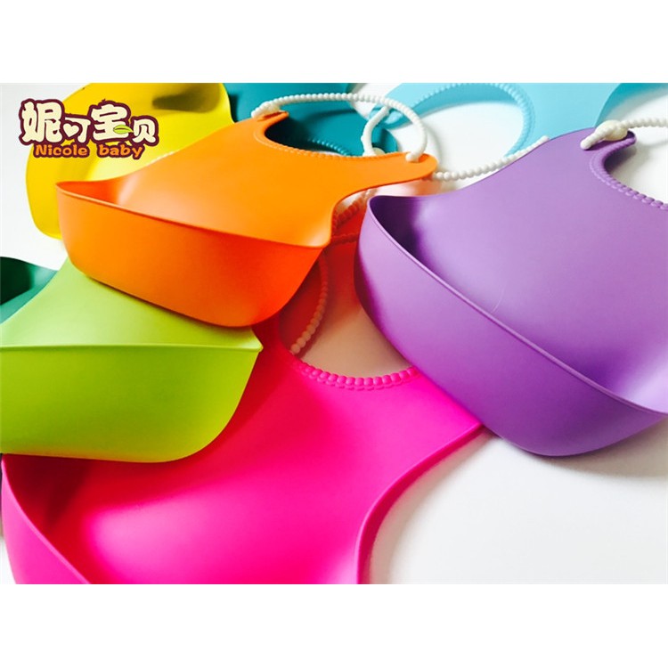 Yếm Ăn Dặm Silicon Có Máng Cho Bé Ăn Dặm Ngon Miệng – Dumi Shop