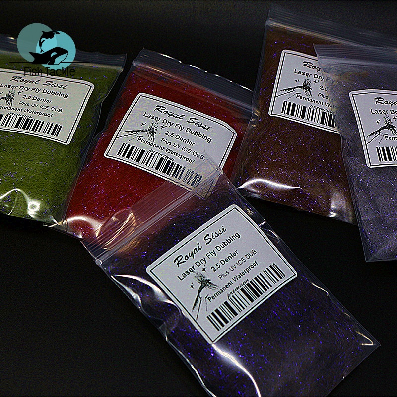 Fly Fishing Tying Materials Dry Fly Dubbing Plus UV Ice Dub Fiber