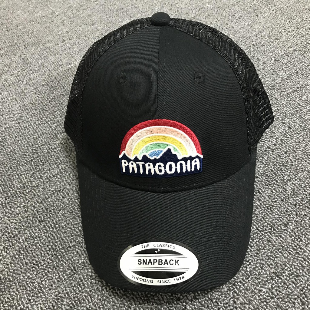 Patagonia Trucker Hat/Trad Cap Rainbow Bata Leisure Outdoor Sunscreen Truck Driver Baseball Cap
