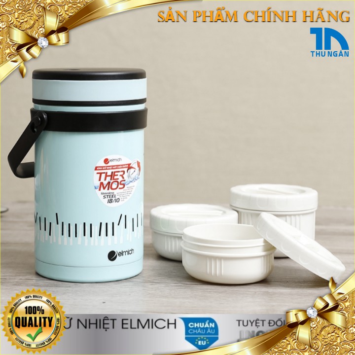 Hộp cơm giữ nhiệt Inox 304 nhập khẩu CH Séc 1500ml Elmich EL7284 Bảo hành 12 tháng