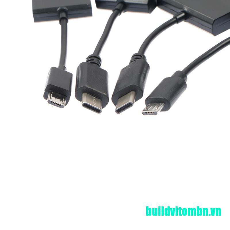 Cáp Otg Chia 4 Cổng Micro Usb