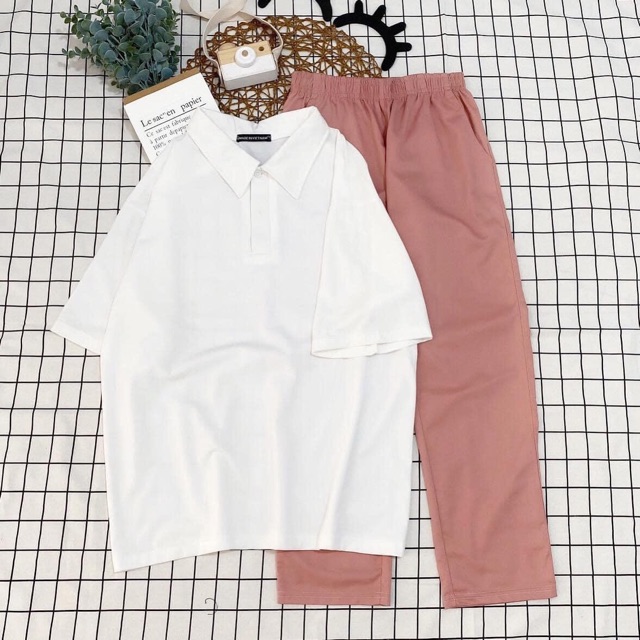 [COMBO TIẾT KIỆM] Set Polo Basic- Kaki Basic Pant/Áo Thun Polo Trơn- Quần Kaki Trơn