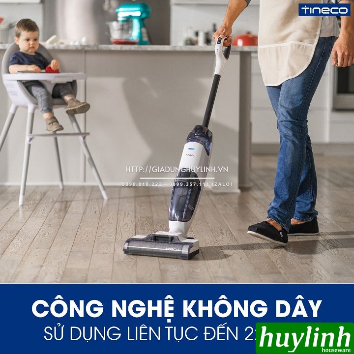 [Mã ELHAMS5 giảm 6% đơn 300K] Máy hút bụi lau sàn dùng pin Tineco iFloor 2 - Chính hãng