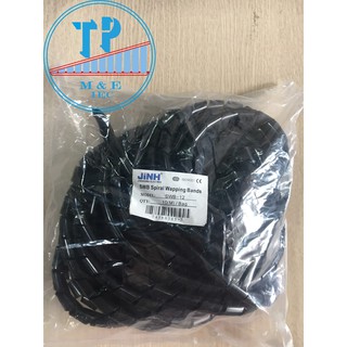 Dây xoắn ruột gà phi 12- Trắng/ Đen