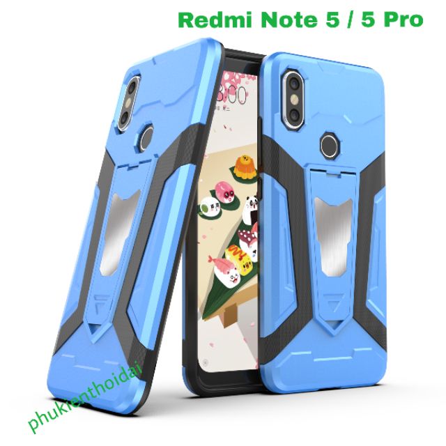 Ốp lưng Redmi Note 5 / Note 5 Pro / Note 10 Pro / Note 11 Pro Iron Man Iring chống sốc mẫu mới giá đỡ xem phim